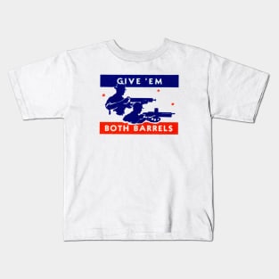 WWII Both Barrels Kids T-Shirt